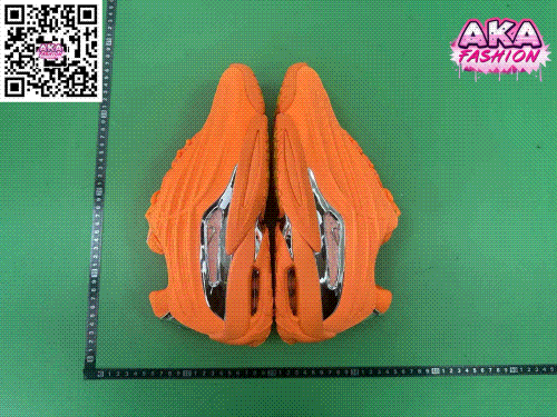 Orange Mesh Basketball Sneaker
