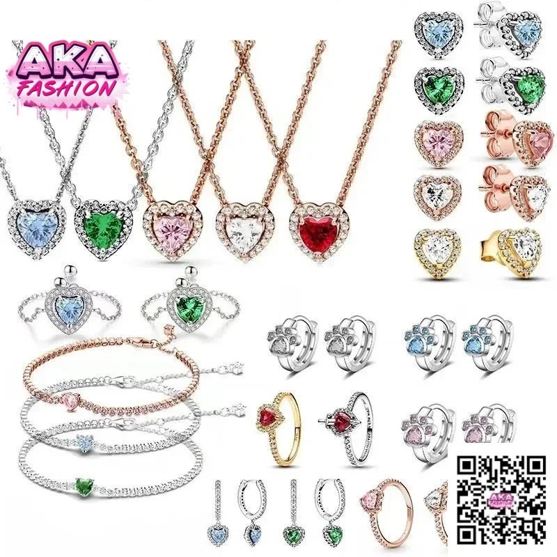 AKA Fashion Heart Charm Jewelr