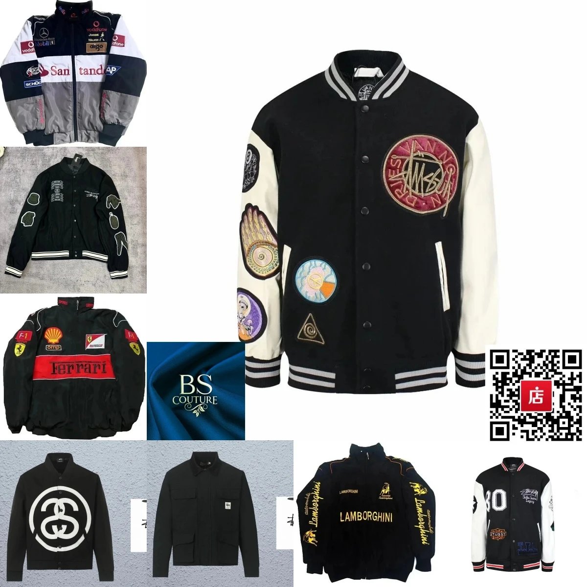 BS Couture Embroidered Black V