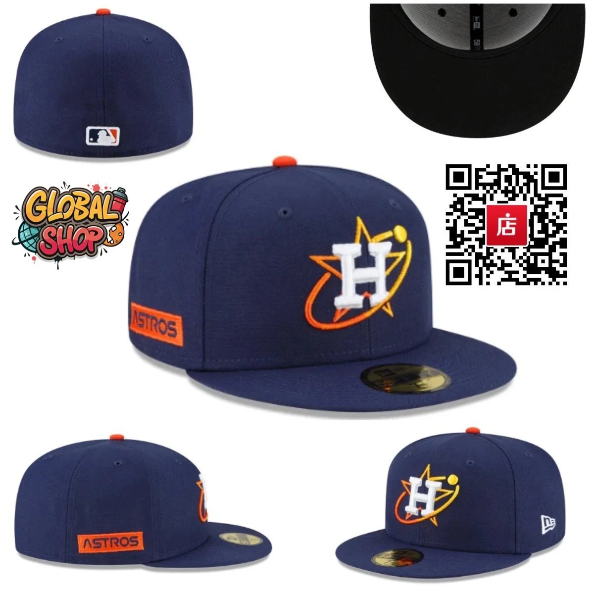 New Era Houston Astros 59FIFTY Cap Navy