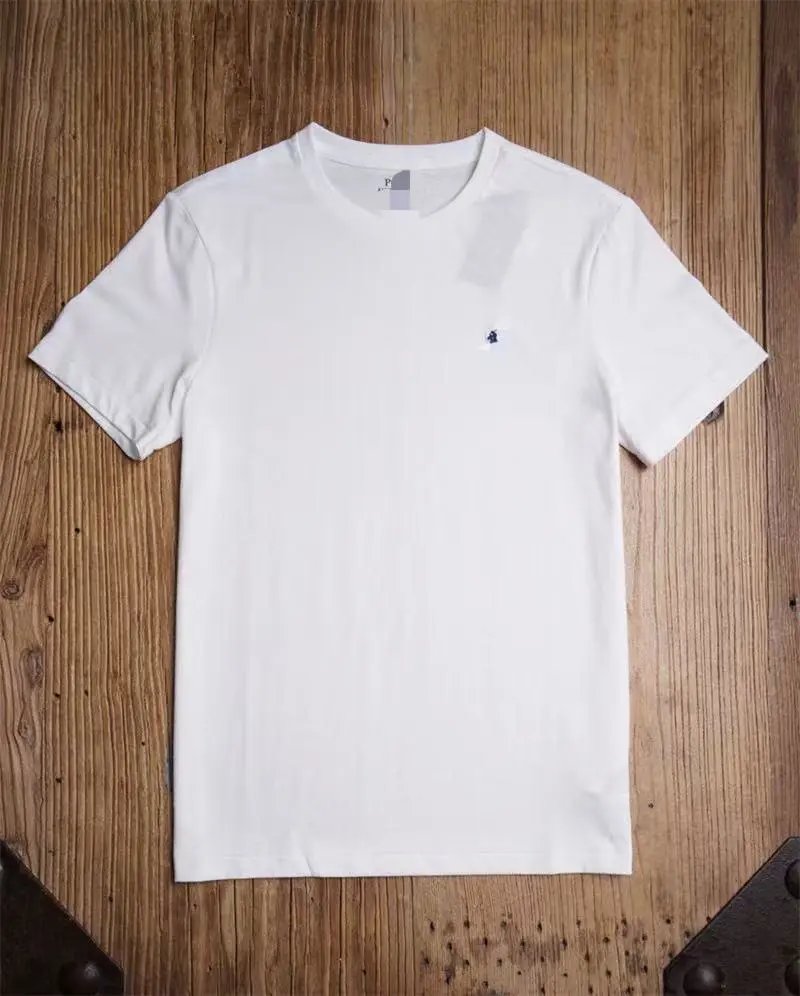 Summer classic Pony label cotton round neck solid color embroidered Tshirt 2