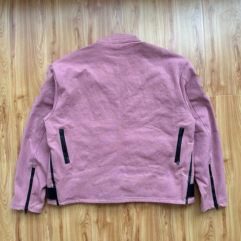 Embroidered Waterproof Zip-Up Jacket