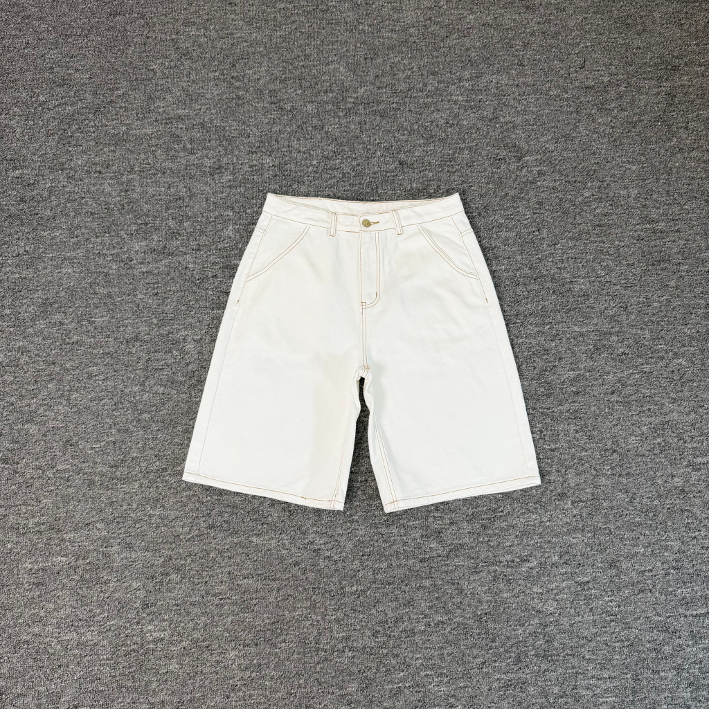 Masked Goddess Embroidery White Denim Jeans