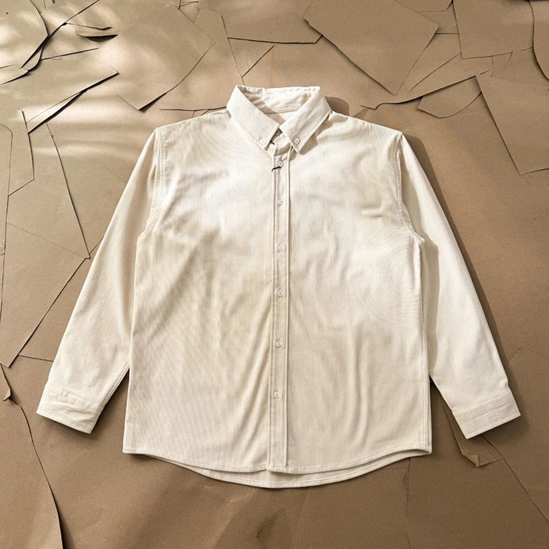 Small Logo Corduroy Long Sleeve Shirt photo 3
