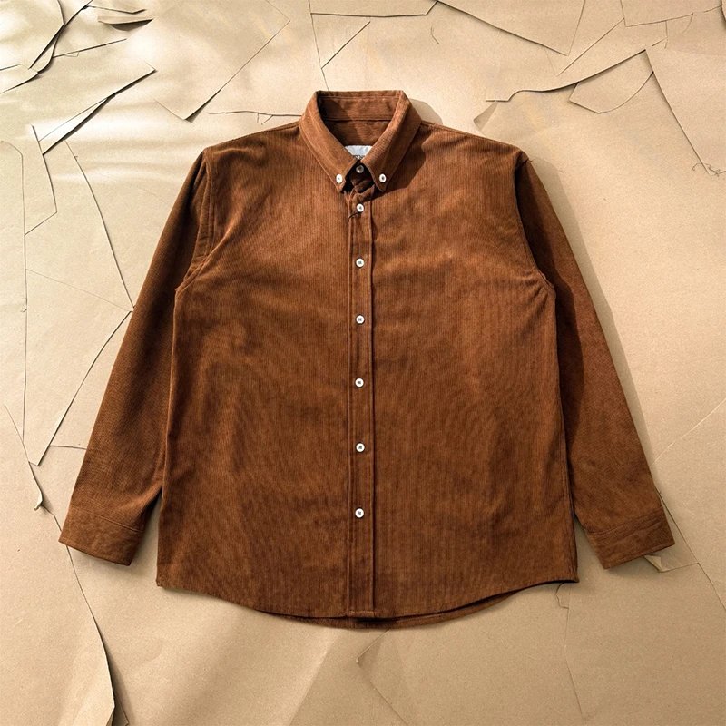 Small Logo Corduroy Long Sleeve Shirt photo 5