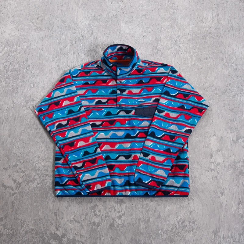 Navajo Pattern Polar Fleece Stand Collar Jacket photo 2