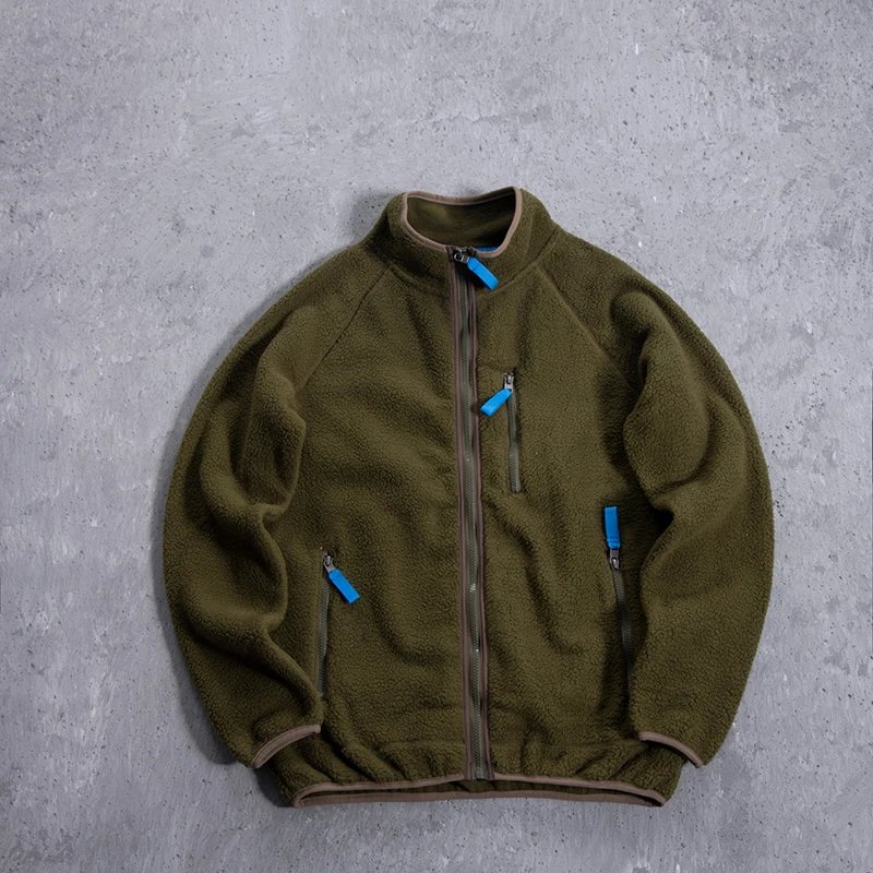 Lamb Fleece Stand Collar Jacket photo 2