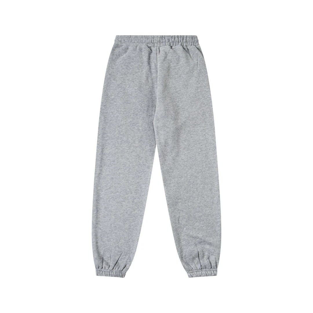 Collab Solid-Color Logo Letter Embroidered Sweatpants
