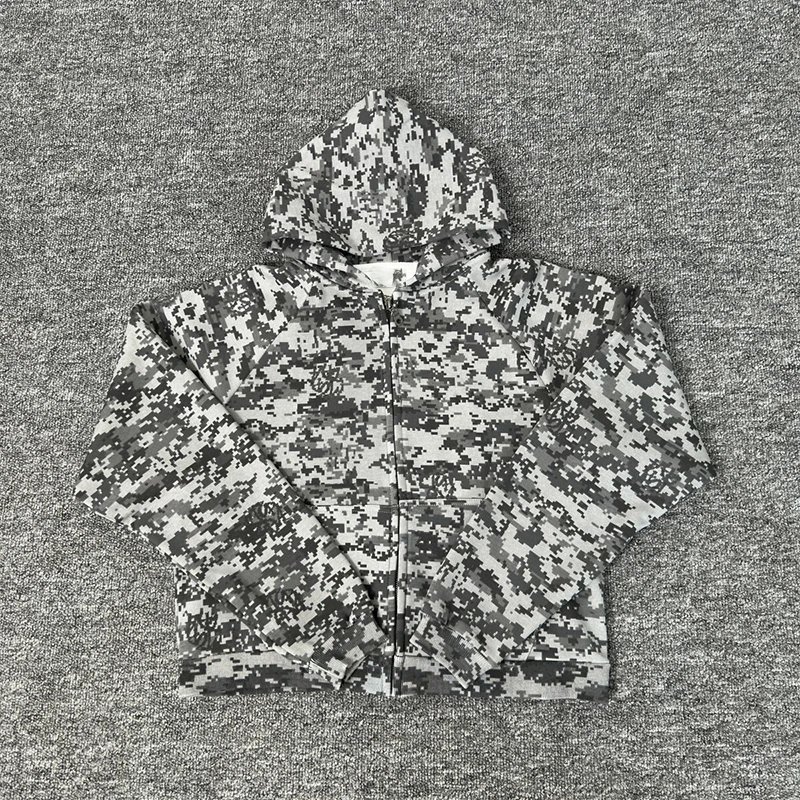 ME Camouflage Zipper Hoodie