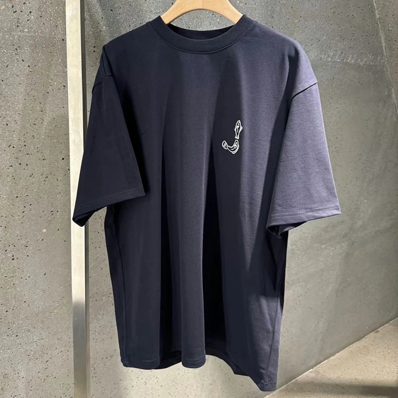 Little Fish & Letter Print T-Shirt