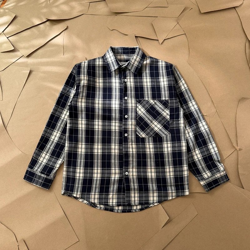 Dual Small Logo Plaid Shirt