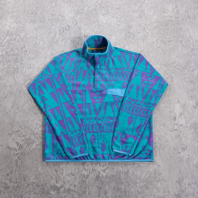 Navajo Pattern Polar Fleece Stand Collar Jacket photo 6