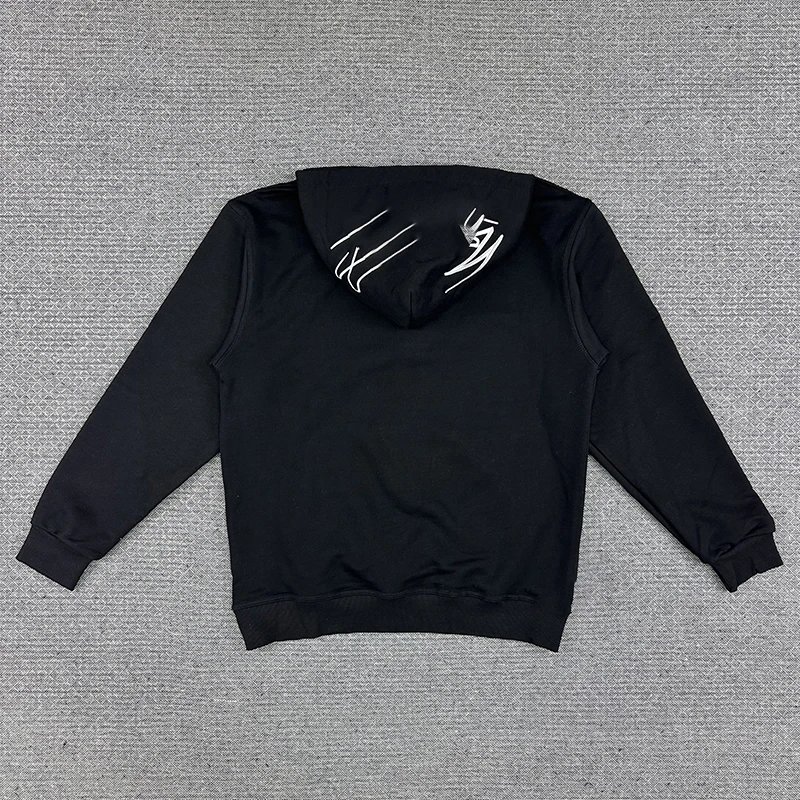 Embroidered Fleece Hooded Sweatshirt