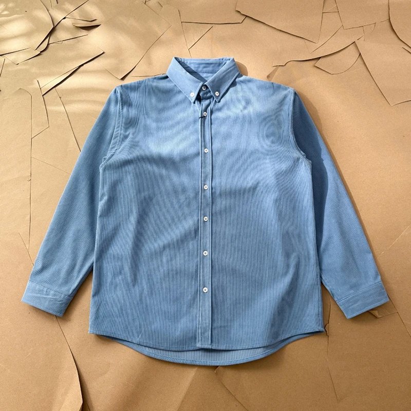 Small Logo Corduroy Long Sleeve Shirt photo 4