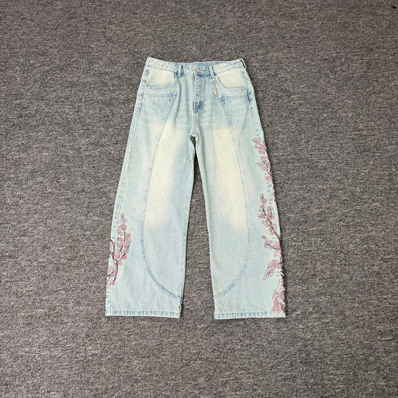 Sakura Knight Embroidered Jeans