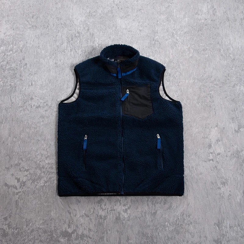 Sherpa Stand Collar Vest with Chest Pocket photo 5