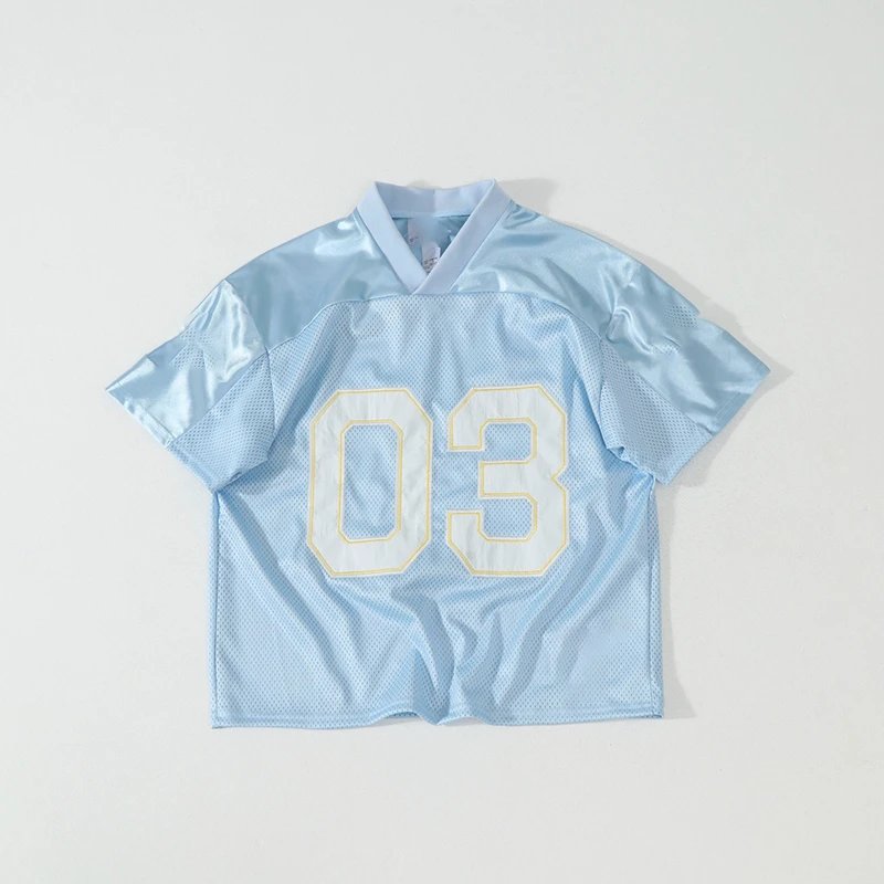Pullover V-Neck Short Sleeve Rugby Jersey