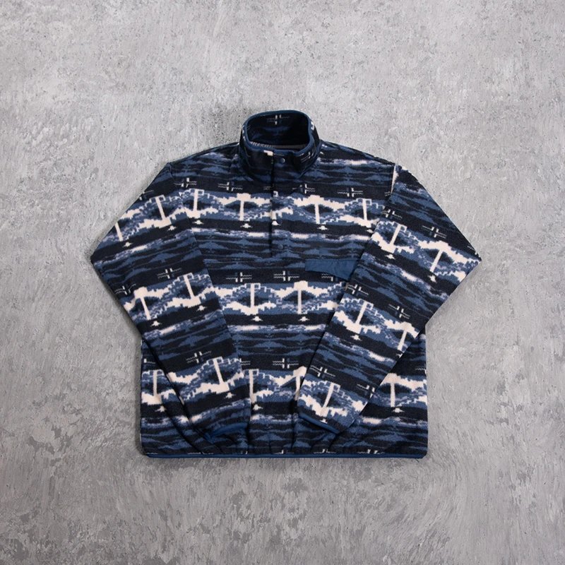 Navajo Pattern Polar Fleece Stand Collar Jacket photo 8