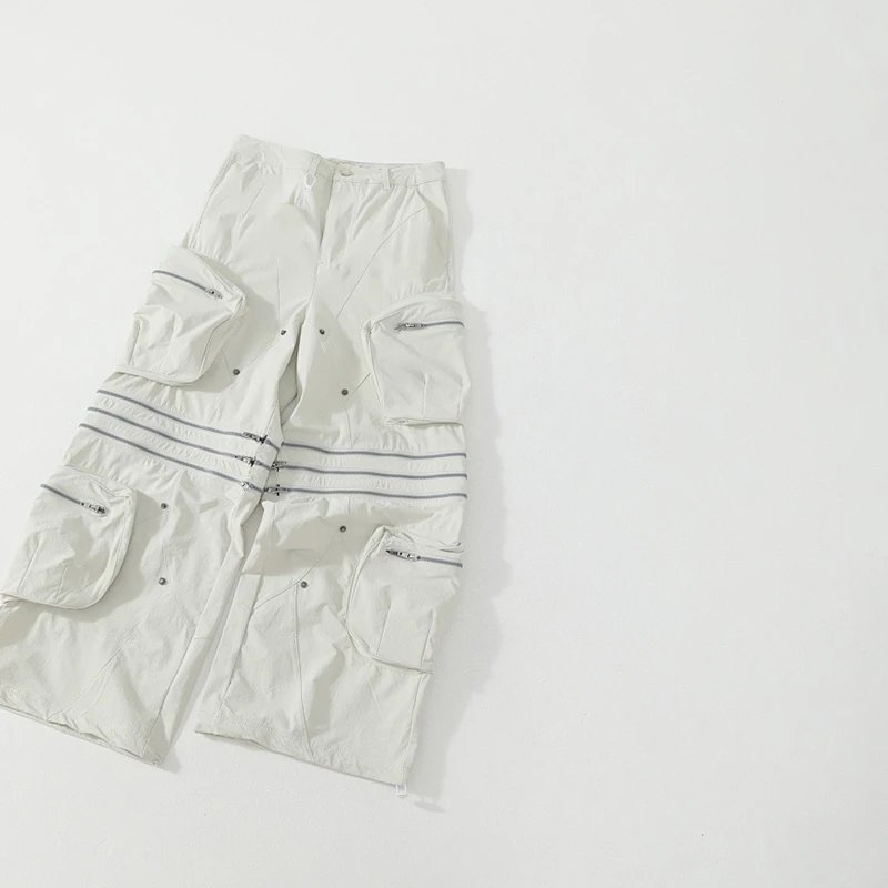 Multi-Pocket Zipper Cargo Pants
