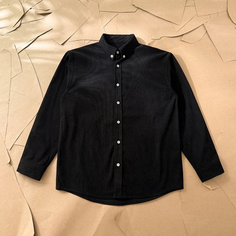 Small Logo Corduroy Long Sleeve Shirt photo 2