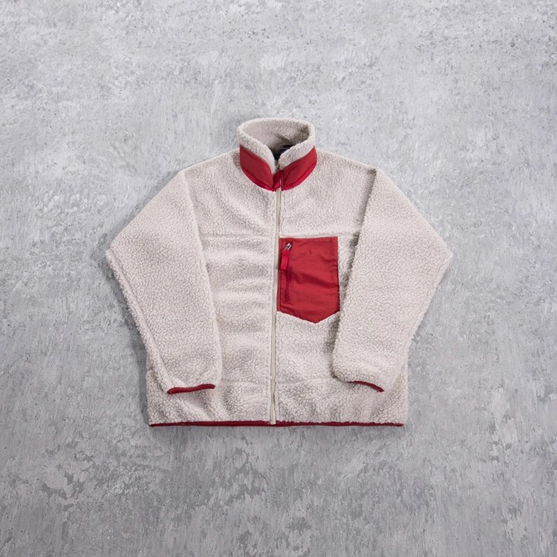 Fleece Stand Collar Jacket with Chest Pocket