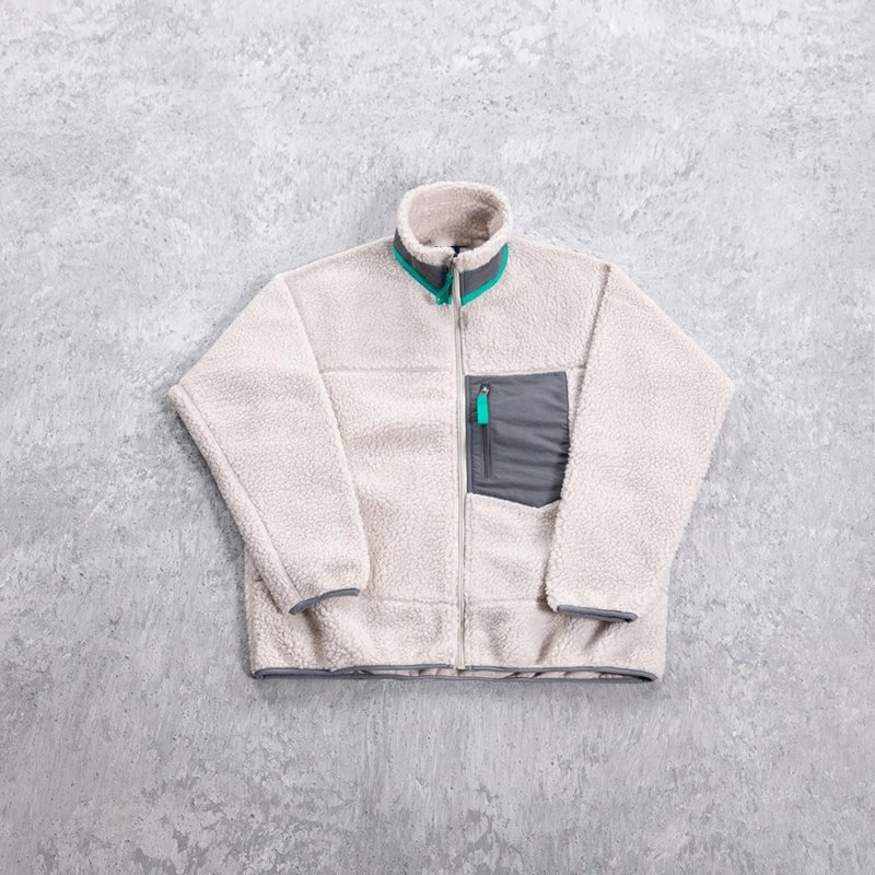 Fleece Stand Collar Jacket with Chest Pocket photo 3