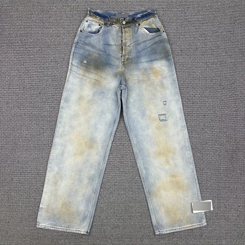 Handmade Distressed Mud Dyed Jeans