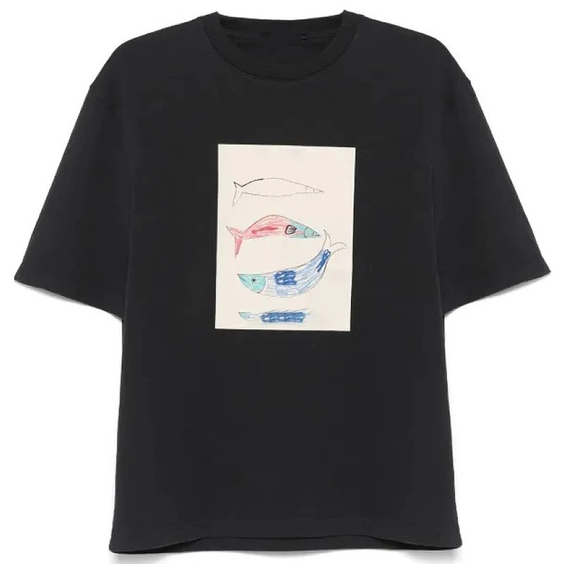 Funny Small Fish Label Tee
