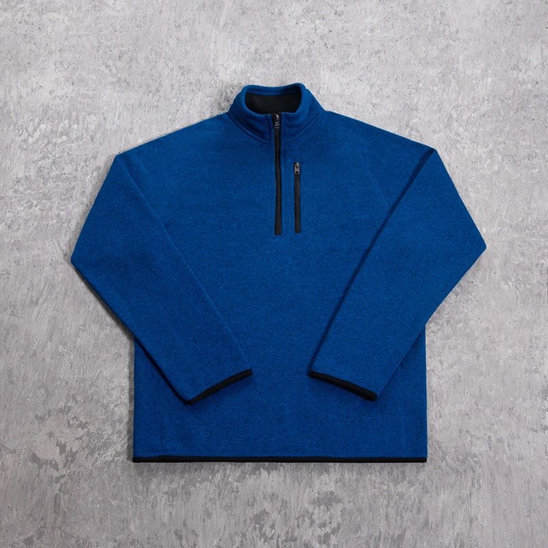Stand Collar Cationic Half-Zip Jacket photo 5