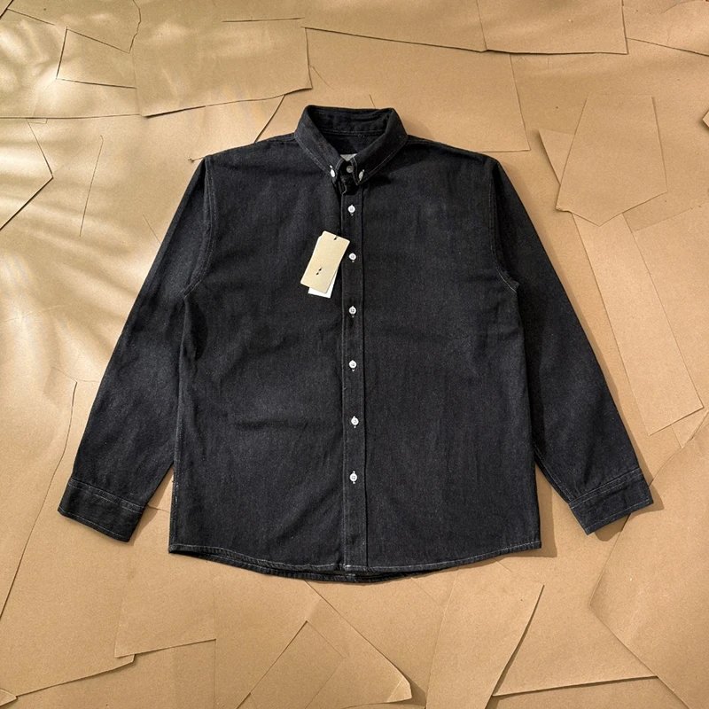 Gold Label Embroidered Washed Denim Shirt
