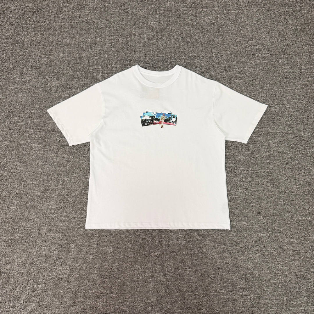 Chest Colorful Embroidered Tee