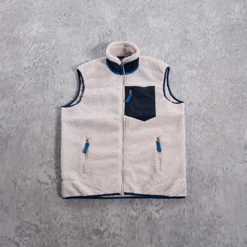 Sherpa Stand Collar Vest with Chest Pocket photo 4