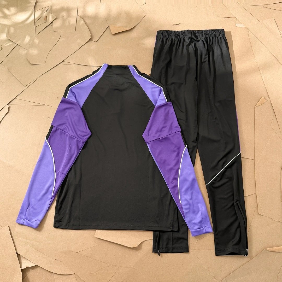Quick-Dry Sports Half-Zip Long Sleeve Football Jersey photo 6