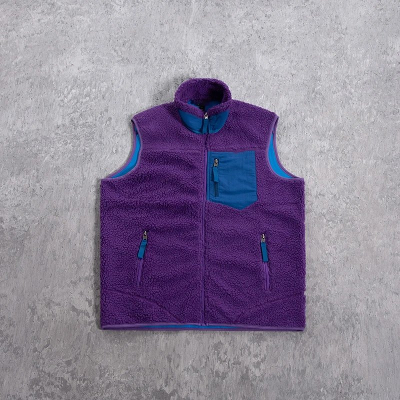 Sherpa Stand Collar Vest with Chest Pocket photo 6