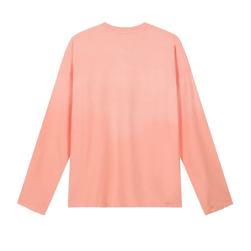 2025 Autumn New Arrival Women's White Long-Sleeve T-Shirt, Loose-Fit Round-Neck Casual Top