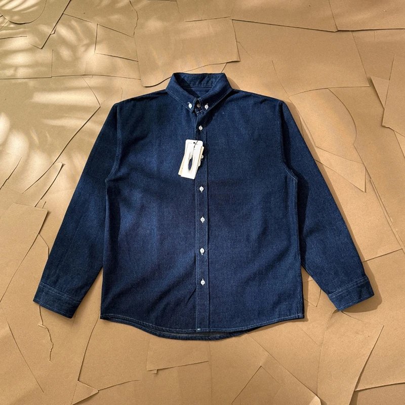 Gold Label Embroidered Washed Denim Shirt photo 3