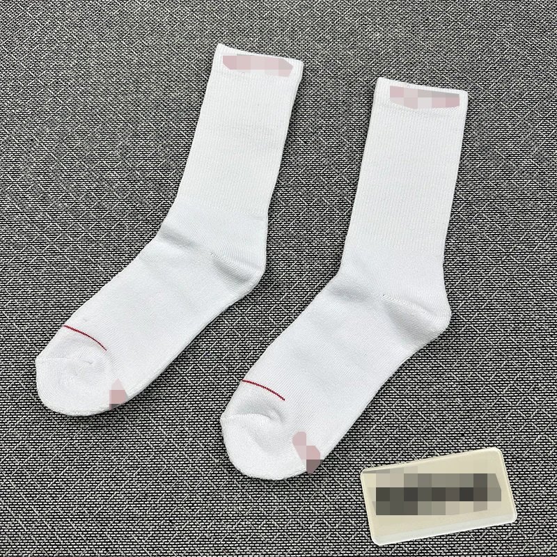 White Mid-Length Cotton Socks (2 Pack)