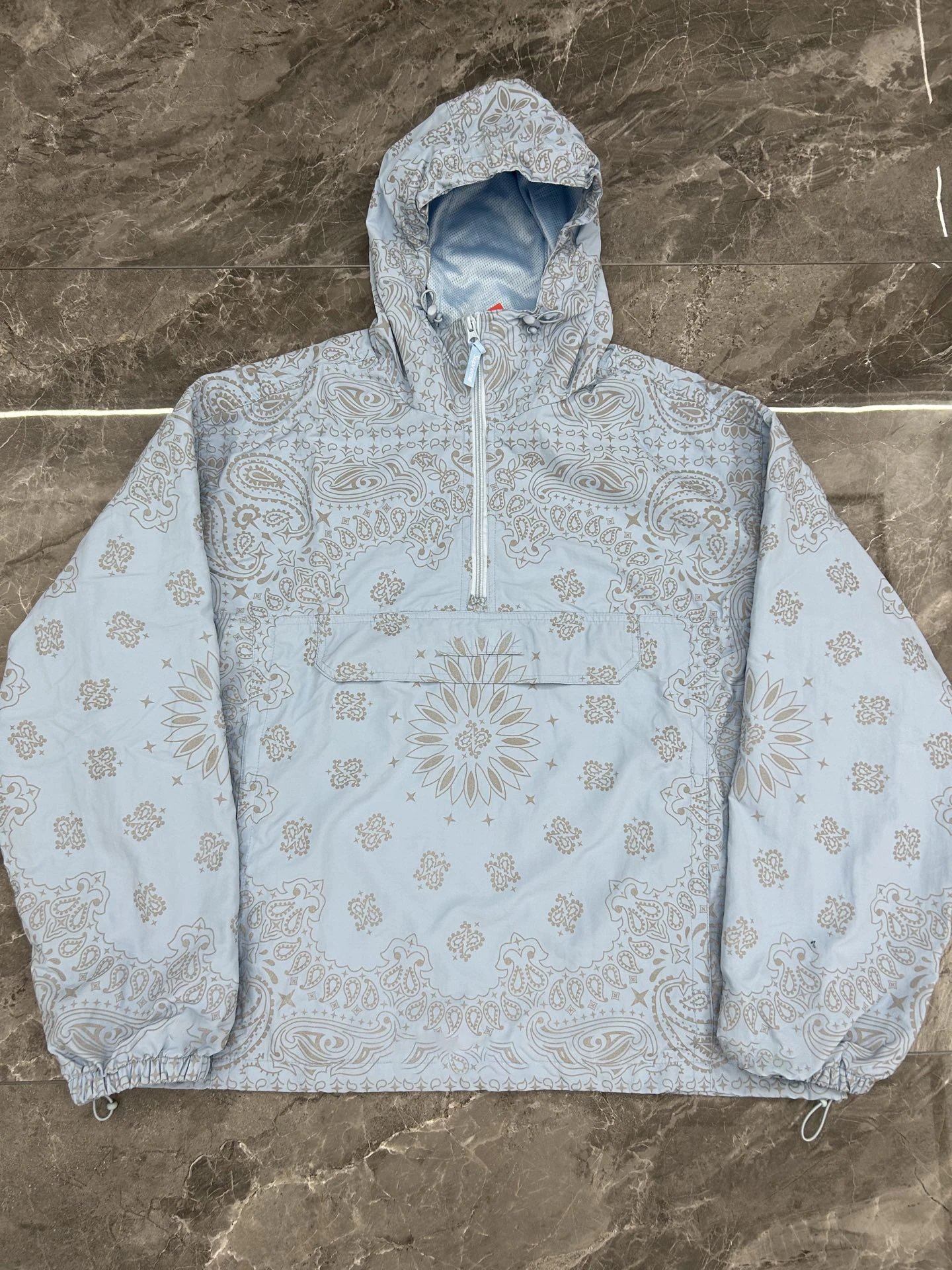 Bandana Half-Zip Hooded Jacket Set