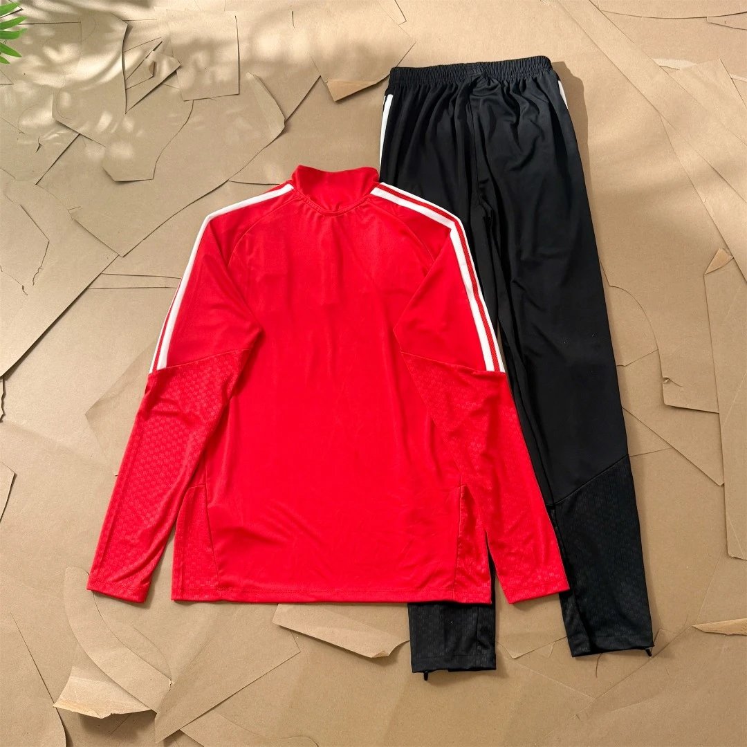 Quick-Dry Sports Half-Zip Long Sleeve Football Jersey photo 8