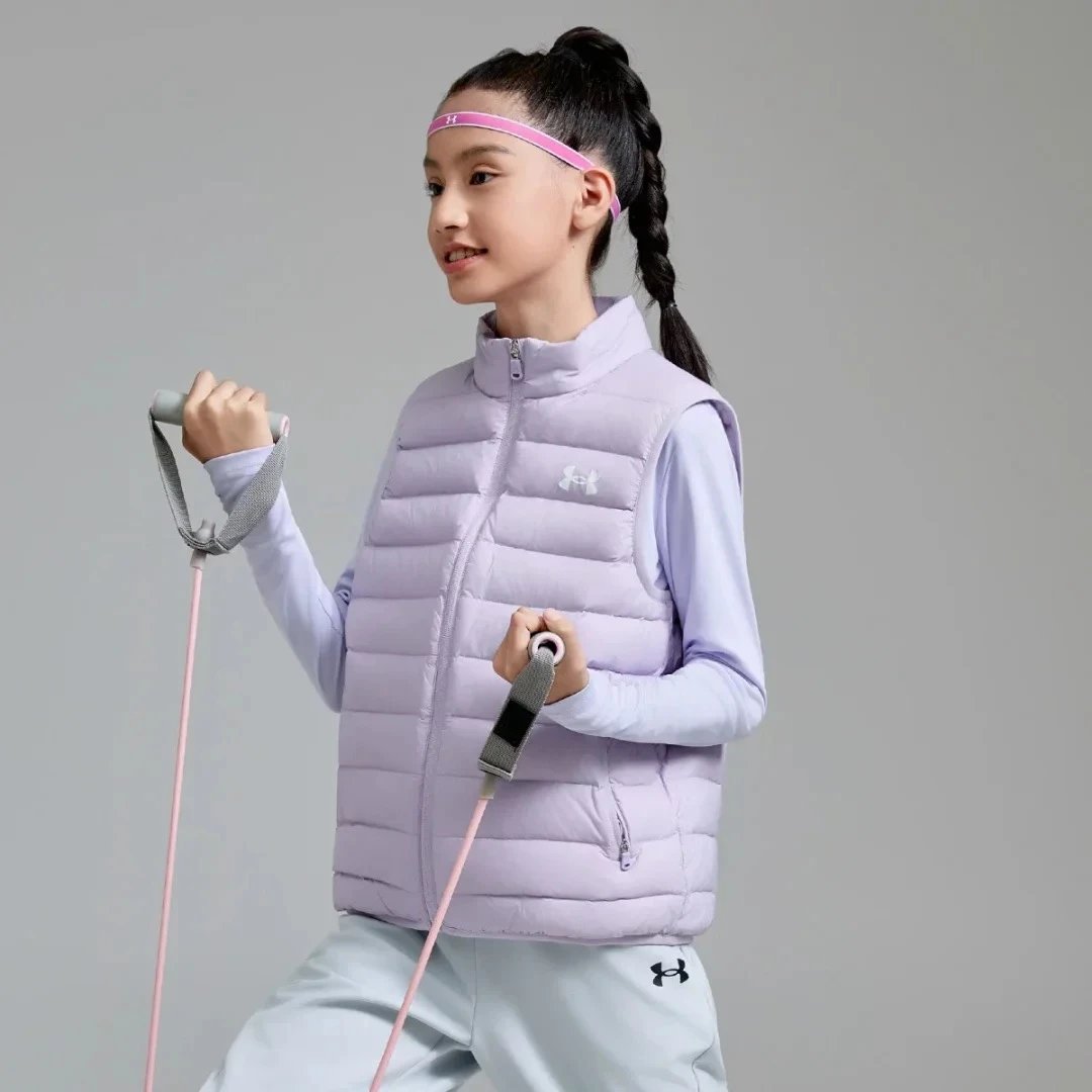 羽绒服排骨马甲/紫色（成人穿建议拍大一码）