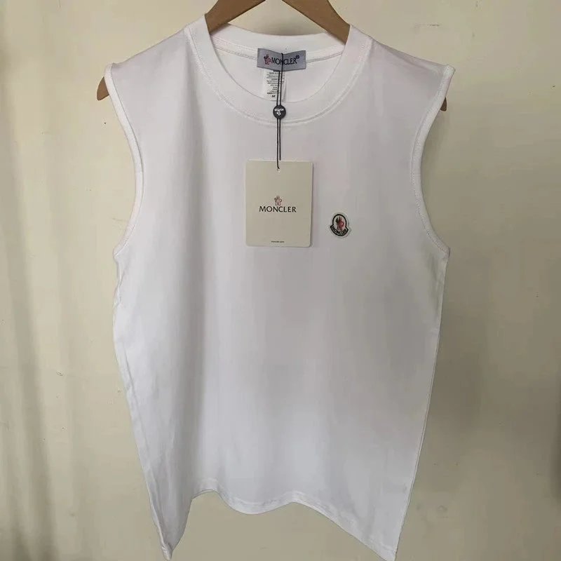 Moncler Moncler White Sleeveless T-Shirt White