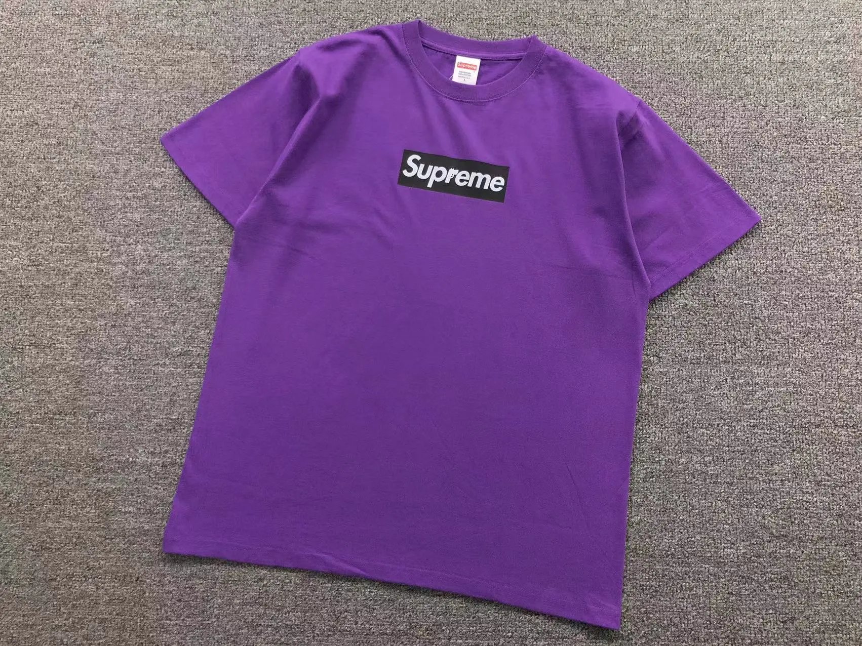 Supreme Box Logo T-shirt Purple