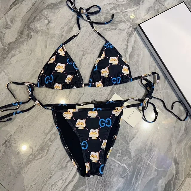 Louis Vuitton Swimwear E-100 Triangle String Bikini Set product detail image 13