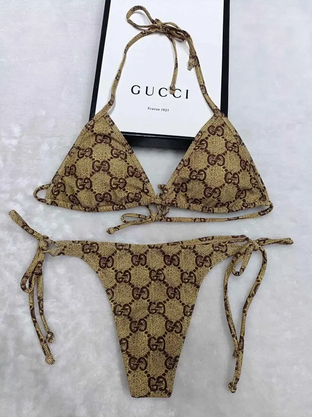 Louis Vuitton Swimwear E-100 Triangle String Bikini Set product detail image 14