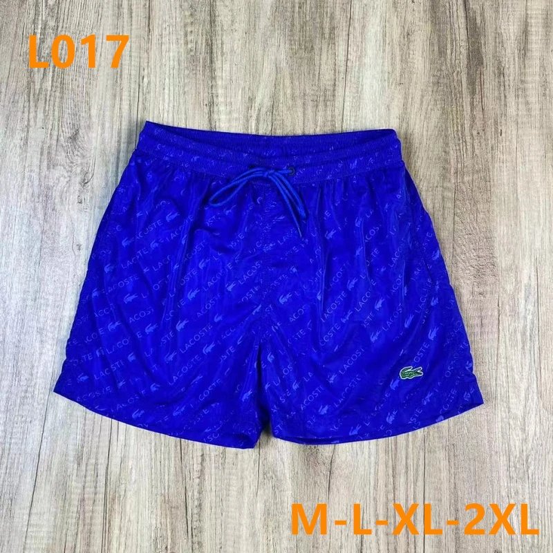 Lacoste Lacoste Blue Shorts with All-Over Logo Pattern Blue
