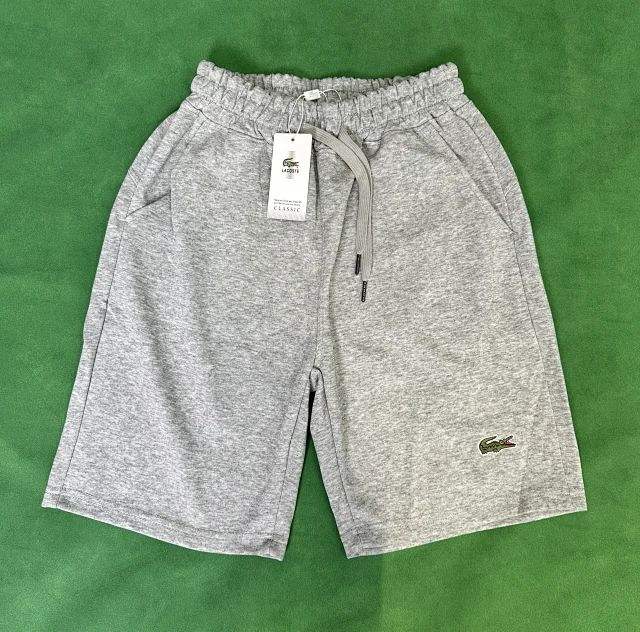Lacoste Shorts Drawstring jersey with crocodile logo patch product detail image 7