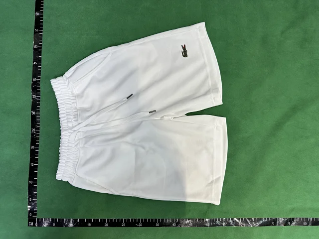 Lacoste Shorts Drawstring jersey with crocodile logo patch product detail image 11