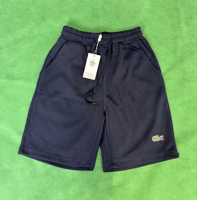 Lacoste Shorts Drawstring jersey with crocodile logo patch product detail image 4