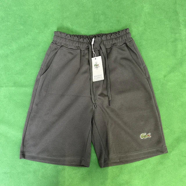 Lacoste Shorts Drawstring jersey with crocodile logo patch product detail image 5