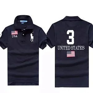 Ralph Lauren Ralph Lauren Polo Shirt 'United States' Navy Blue with Number 3 Navy
